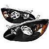 Toyota Corolla 2003-2008 Black Euro Headlights  