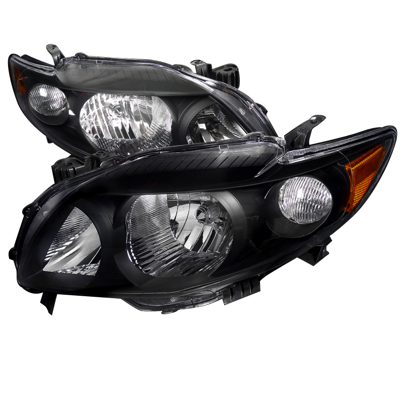 2010 Toyota corolla black headlights