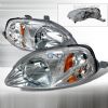 Honda Civic 1999-2000 Chrome Euro Headlights  