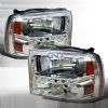 Ford Super Duty 1999-2004 Chrome Euro Headlights  