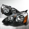 Acura RSX 2002-2005 Black Euro Headlights  