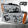 Chevrolet Avalanche 2003-2006 Chrome Euro Headlights  