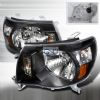 Toyota Tacoma 2005-2007 Black Euro Headlights  