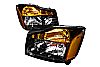 Nissan Titan 2008-2011 Black Euro Headlights  