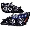 Honda Accord  2003-2007 Gloss Black Halo Projector Headlights  