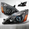 Honda Accord  2003-2007 Black Halo Projector Headlights  