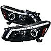 Honda Accord  2008-2011 Gloss Black Halo Projector Headlights  