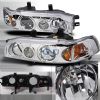 Honda Accord  1990-1993 Chrome Halo Projector Headlights  