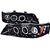 Honda Accord  1994-1997 Gloss Black Halo Projector Headlights  