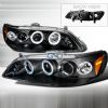 Honda Accord  1998-2002 Black Halo Projector Headlights  W/LED'S