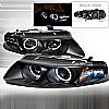 Dodge Avenger  1997-2000 Black Halo Projector Headlights  W/LED'S