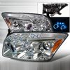 Dodge Caliber 2006-2011Halo LED  Projector Headlights - Chrome  