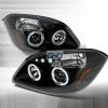 Chevrolet Cobalt  2005-2010 Black Halo Projector Headlights  W/LED'S