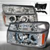 Chevrolet Colorado  2004-2012 Chrome Halo Projector Headlights  W/LED'S