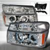 Chevrolet Colorado  2004-2012 Chrome Halo Projector Headlights  W/LED'S