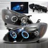 Toyota Corolla  2003-2008 Black Halo Projector Headlights  W/LED'S