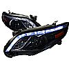 Toyota Corolla  2011-2012 Gloss Black  Projector Headlights Smoke Lens 