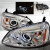 Honda Civic  2001-2003 Chrome Halo Projector Headlights  W/LED'S