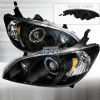 Honda Civic  2004-2005 Black Halo Projector Headlights  