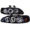 Honda Civic 2/3 Door 1992-1995 Gloss Black  Projector Headlights Smoke Lens 