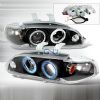 Honda Civic 2/3 Door 1992-1995 Black Halo Projector Headlights  