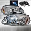 Honda Civic  1996-1998 Chrome Halo Projector Headlights  W/LED'S