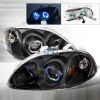 Honda Civic  1996-1998 Black Halo Projector Headlights  