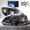 Honda Civic  1999-2000 Black Halo Projector Headlights  