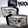 Dodge Dakota  2005-2008 Chrome Halo Projector Headlights  W/LED'S