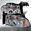 Dodge Durango  1998-2003 Chrome Halo Projector Headlights  W/LED'S