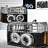 Ford F150  1992-1996 Black  Projector Headlights  