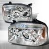 Nissan Frontier  2001-2004 Chrome Halo Projector Headlights  W/LED'S