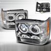 Jeep Grand Cherokee  1993-1998 Chrome Halo Projector Headlights  W/LED'S