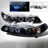 Acura Integra  1990-1993 Black Halo Projector Headlights  