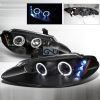 Dodge Intrepid  1998-2004 Black Halo Projector Headlights  W/LED'S