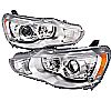 Mitsubishi Lancer  2008-2012 Chrome  Projector Headlights  