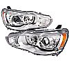 Mitsubishi Lancer  2008-2012 Chrome  Projector Headlights  