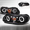 Chevrolet Malibu  1999-2003 Black Halo Projector Headlights  W/LED'S