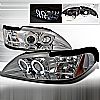 Ford Mustang  1994-1998 Chrome Halo Projector Headlights  W/LED'S