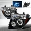 Nissan Frontier  2005-2008 Black Halo Projector Headlights  W/LED'S