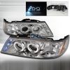 Nissan Sentra  1995-1999 Chrome Halo Projector Headlights  W/LED'S