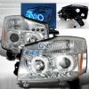 Nissan Titan  2004-2007 Chrome Halo Projector Headlights  W/LED'S