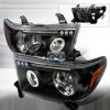 Toyota Tundra  2007-2011 Black Halo Projector Headlights  W/LED'S