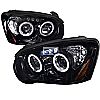 Subaru Impreza  2004-2005 Gloss Black  Projector Headlights Smoke Lens 