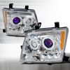 Nissan Xterra 2005-2007 Halo LED  Projector Headlights - Chrome  