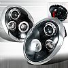 Mini Cooper 2002-2006 Black Halo Projector Headlights