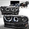 1999 Chevrolet S10 Pickup   Black Halo Projector Headlights With Bumper Lights 