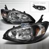 2004 Honda Civic  Black Euro Headlights  