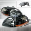 1997 Honda Civic  Black Euro Headlights  