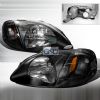 2000 Honda Civic  Black Euro Headlights  